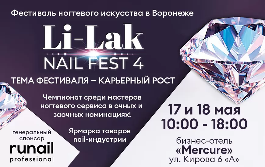 Фестиваль ногтевого искусства в Воронеже Li-Lak